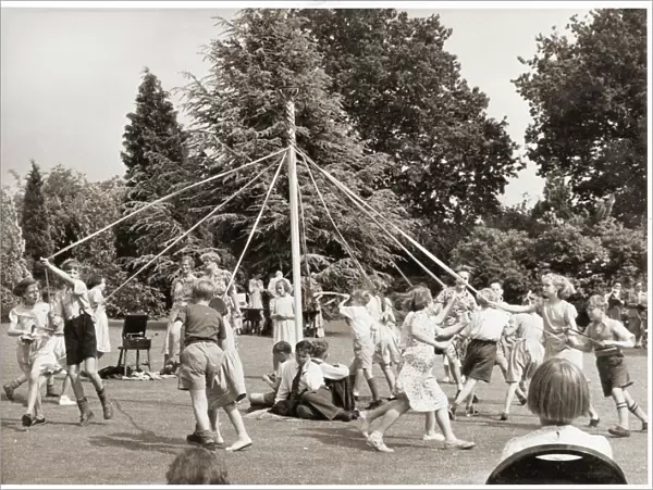 Maypole Dancing, Amberley c. 1938