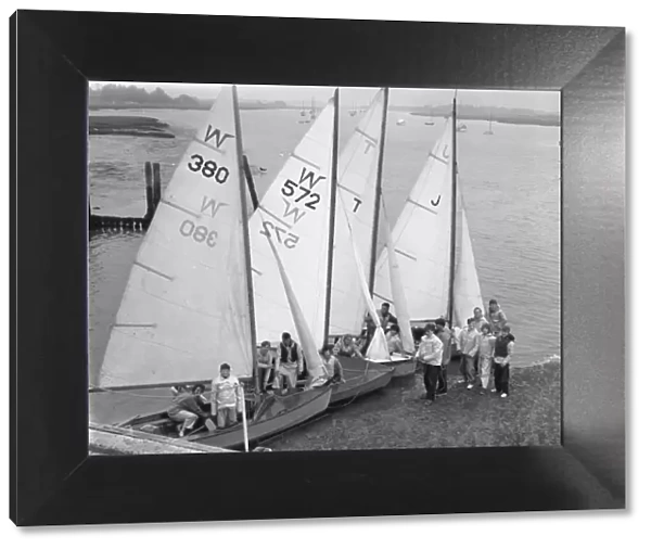 Sailing school, Bosham, 12 Apr 1962