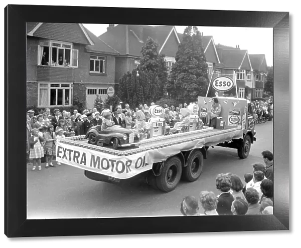 Esso Carnival Float driving through street