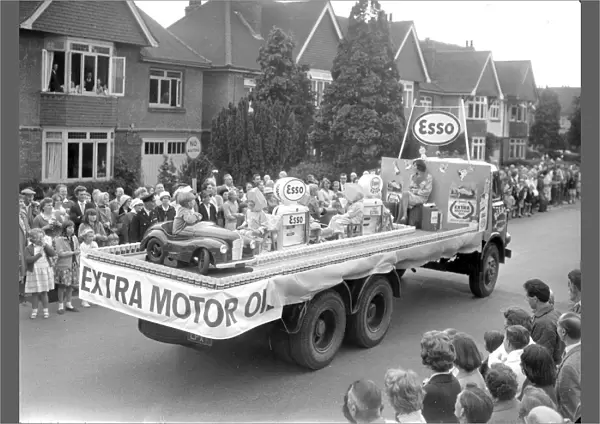 Esso Carnival Float driving through street
