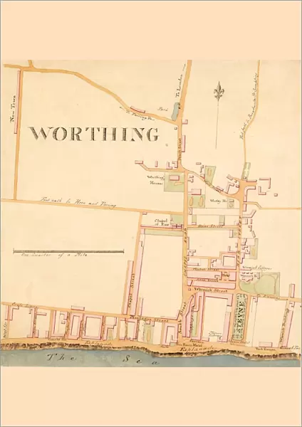 Street Plan of Worthing c1830