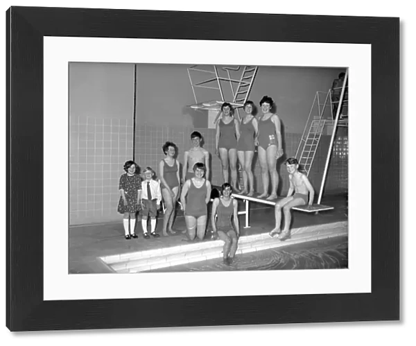 Children at a swimming pool