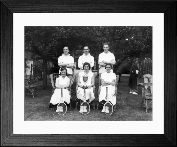 Framed Print : Tennis final at Wynstrode - Pulborough Team
