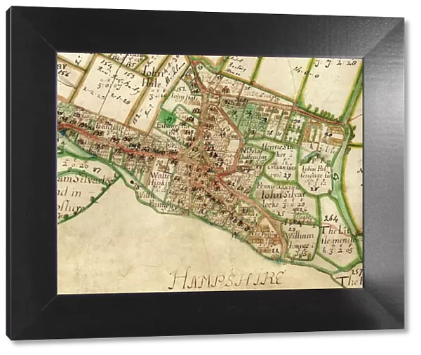 Map of Westbourne village, 1640