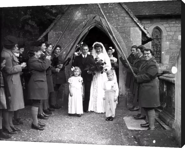 Wedding, Fittleworth, 20th November 1943