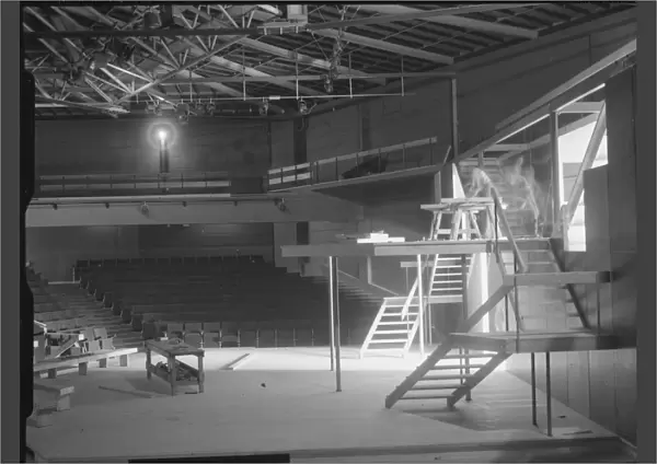 Chichester Festival Theatre during construction