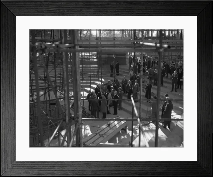 Framed Print : Construction of Chichester Festival theatre Framed Print : Construction of Chichester Festival theatre