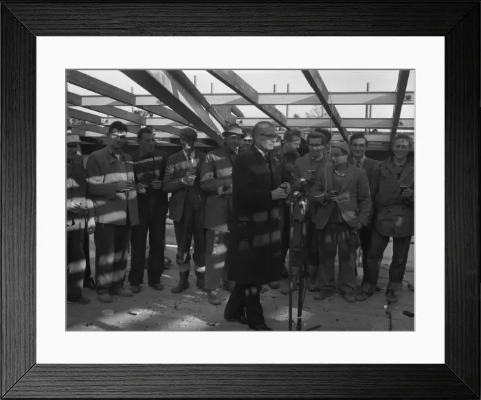 Framed Print : The Construction of Chichester Festival Theatre Framed Print : The Construction of Chichester Festival Theatre
