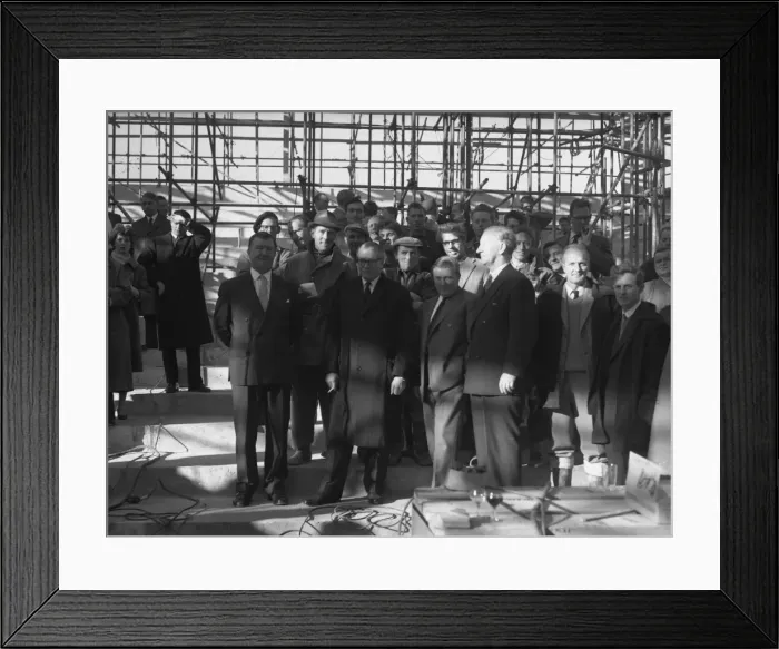Framed Print : Construction of Chichester Festival Theatre Framed Print : Construction of Chichester Festival Theatre