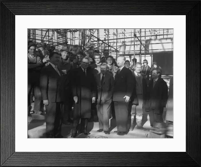 Framed Print : The Construction of Chichester Festival Theatre