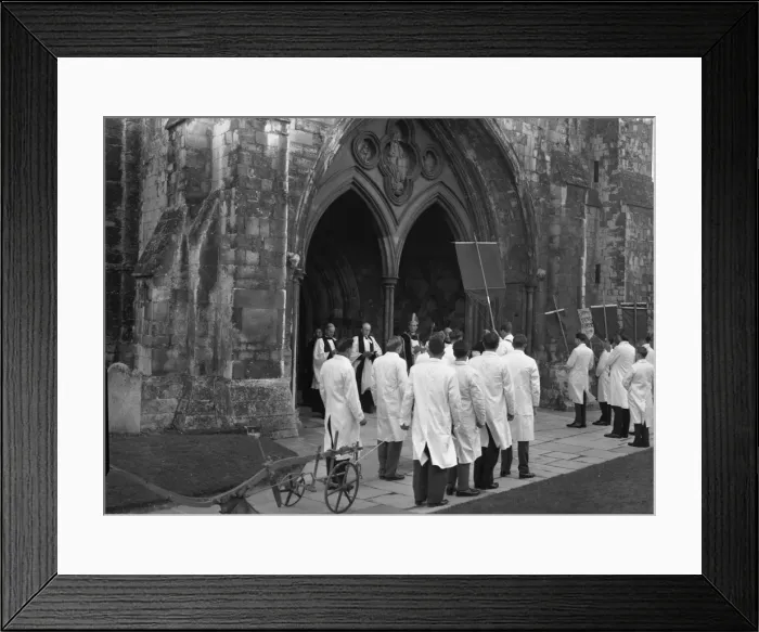 Framed Print : Plough Sunday Procession Framed Print : Plough Sunday Procession