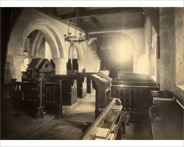 Interior of St James Church, Ashurst, 12 June 1895