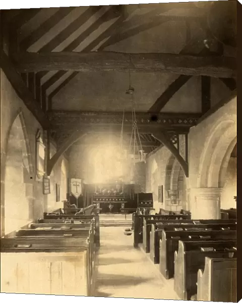 Interior of the church at Ashurst, 12 June 1895