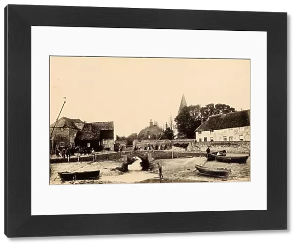 A view of Bosham Harbour and its buildings, 18 May 1891