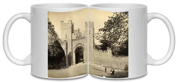 The gate at Arundel Castle, 18 April 1892