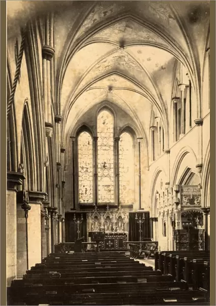 Interior of the church at Boxgrove, 20 July 1899