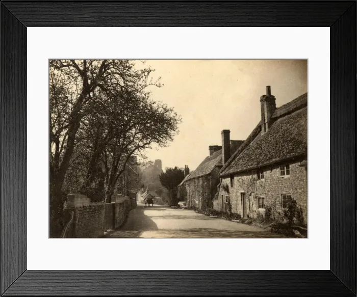 Framed Print : A street in Bramber, 23 March 1893 Framed Print : A street in Bramber, 23 March 1893