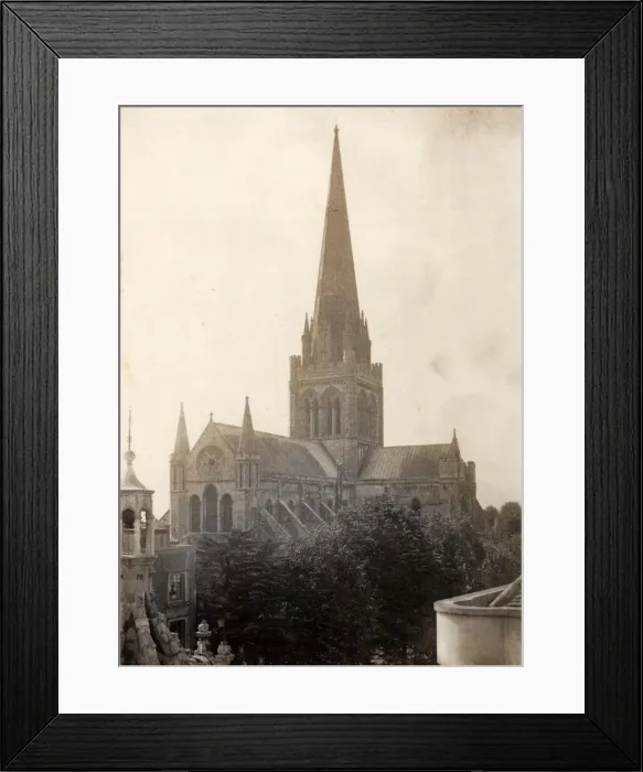 Framed Print : Chichester Cathedral, 4 September 1888 Framed Print : Chichester Cathedral, 4 September 1888