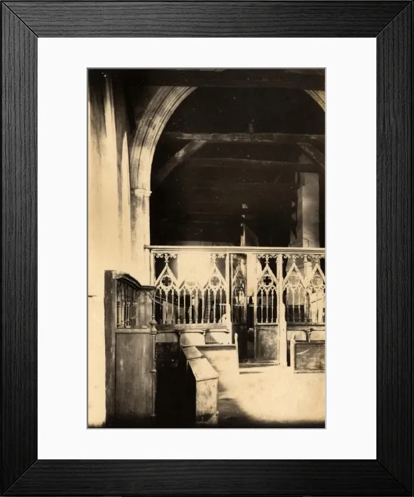 Framed Print : The interior of St Marys Hospital in Chichester, 4 September 1888 Framed Print : The interior of St Marys Hospital in Chichester, 4 September 1888