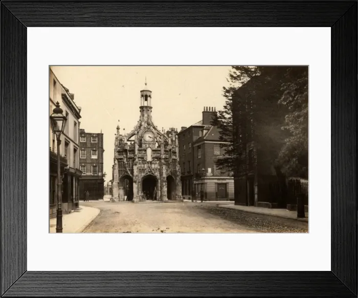 Framed Print : The Market Cross in Chichester, 3 June 1895 Framed Print : The Market Cross in Chichester, 3 June 1895