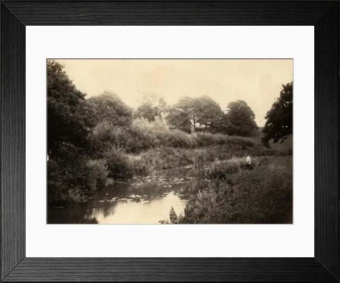 Framed Print : The canal in Loxwood, 21 August 1891 Framed Print : The canal in Loxwood, 21 August 1891