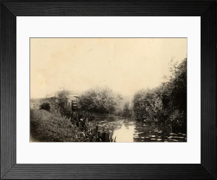Framed Print : The canal in Loxwood, 21 August 1891 Framed Print : The canal in Loxwood, 21 August 1891