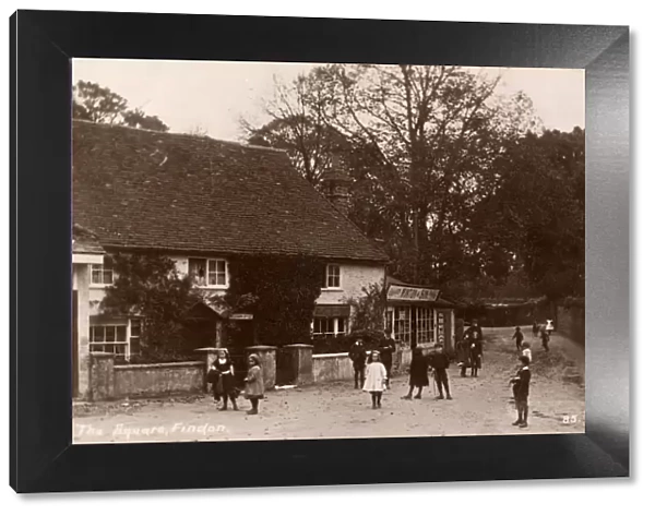 The Square at Findon, c 1913