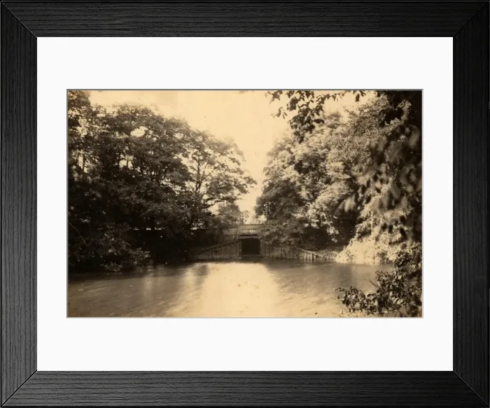 Framed Print : The mill pond at Barcombe, 26 July 1890 Framed Print : The mill pond at Barcombe, 26 July 1890