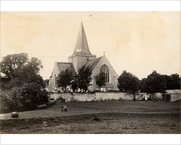 The church at Alfriston, 25 June 1892
