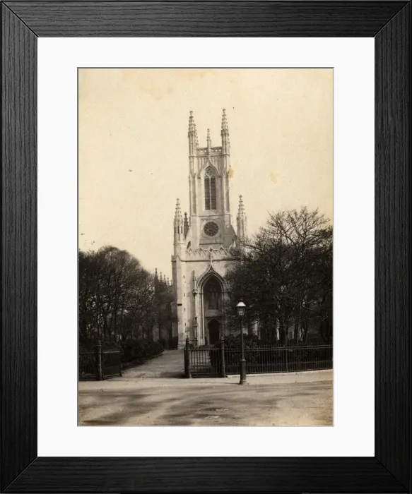 Framed Print : Exterior of St Peters, Brighton, 5 April 1893 Framed Print : Exterior of St Peters, Brighton, 5 April 1893
