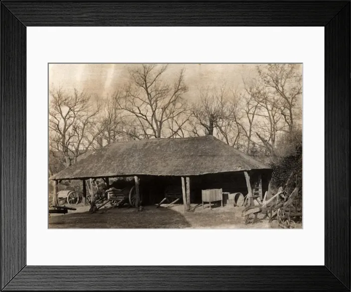 Framed Print : A barn in Ditchling, 11 February 1890 Framed Print : A barn in Ditchling, 11 February 1890