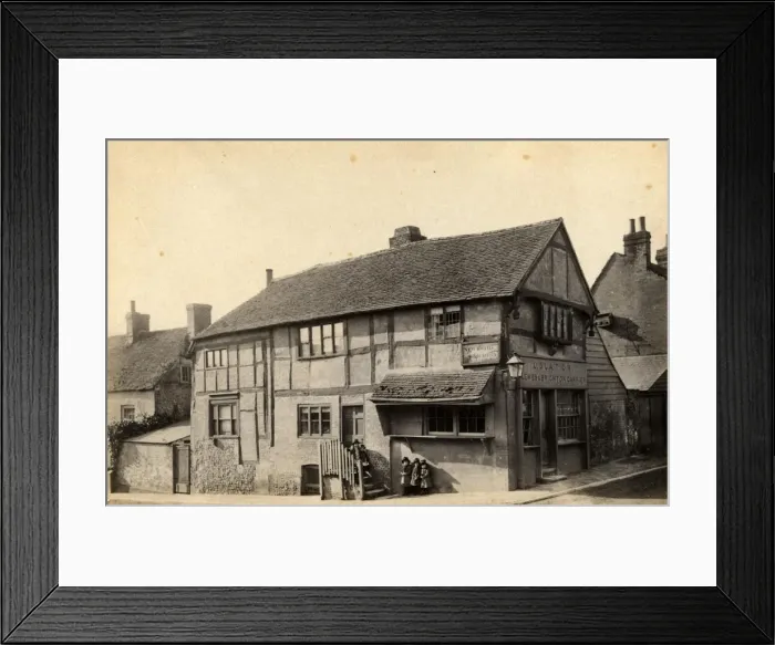 Framed Print : A cottage on New Road (to Brighton), Ditchling, 11 February 1890 Framed Print : A cottage on New Road (to Brighton), Ditchling, 11 February 1890