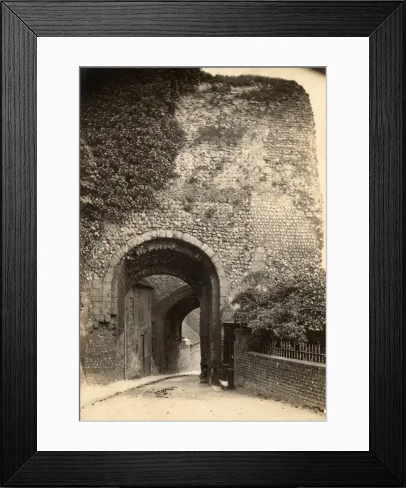 Framed Print : The Castle gate at Lewes, 22 June 1889 Framed Print : The Castle gate at Lewes, 22 June 1889