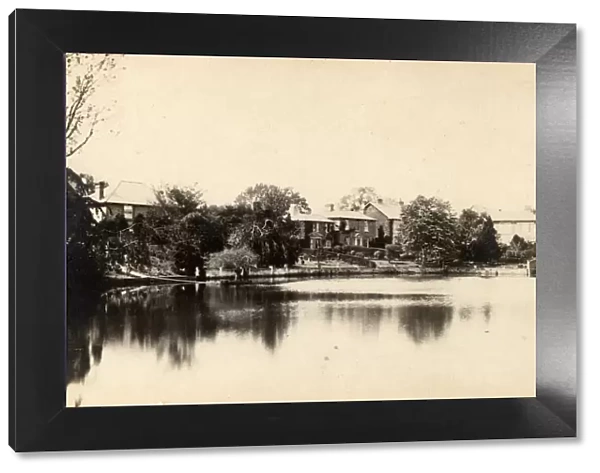 Houses surrounding the banks of the river in Lindfield, 30 May 1891