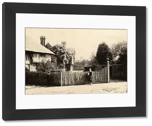 A thatched cottage near the entrance to Old Place, Lindfield, 30 May 1891