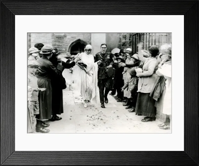 Framed Print : Wedding at Petworth Church, September 1922 Framed Print : Wedding at Petworth Church, September 1922