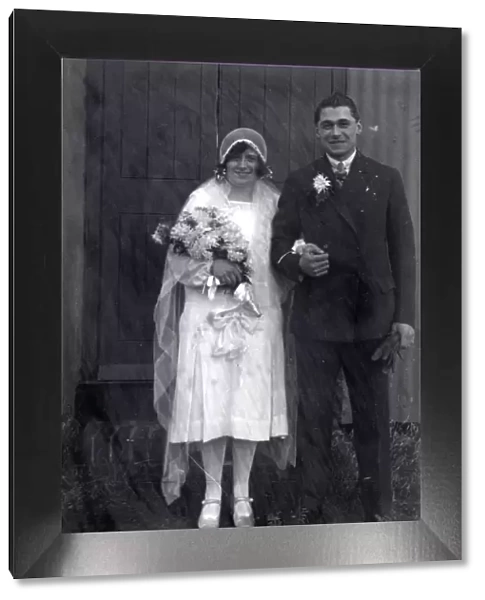Bride and bridegroom, 1920s