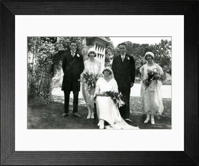 Framed Print : Wedding group, Southwater, 19 June 1924 Framed Print : Wedding group, Southwater, 19 June 1924
