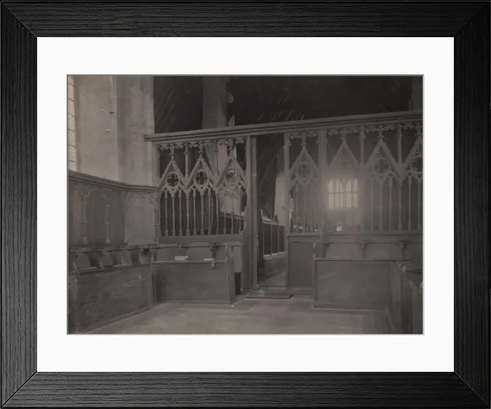 Framed Print : Chichester: the interior of St Marys hospital chapel, 1905 Framed Print : Chichester: the interior of St Marys hospital chapel, 1905