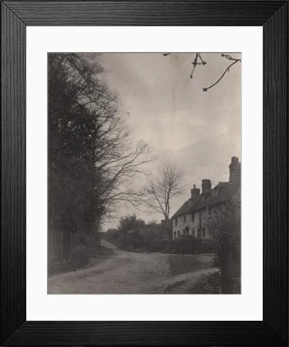 Framed Print : A country lane and cottages in Iping, 1903 Framed Print : A country lane and cottages in Iping, 1903
