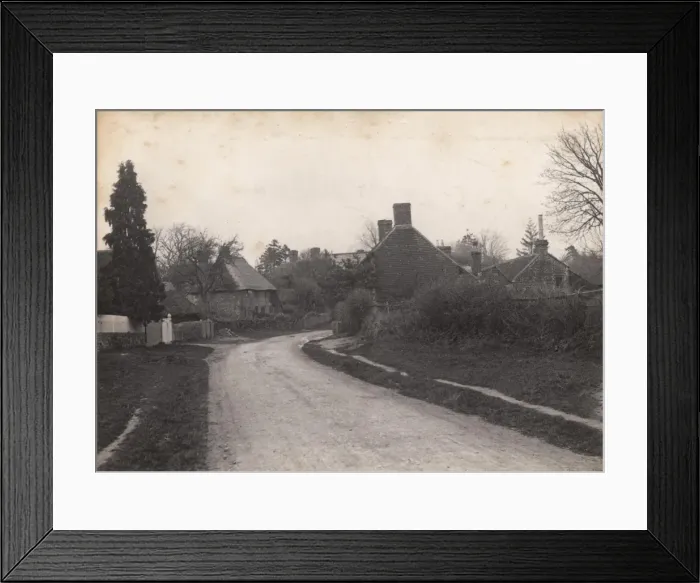 Framed Print : Cottages in Stedham, 1903 Framed Print : Cottages in Stedham, 1903