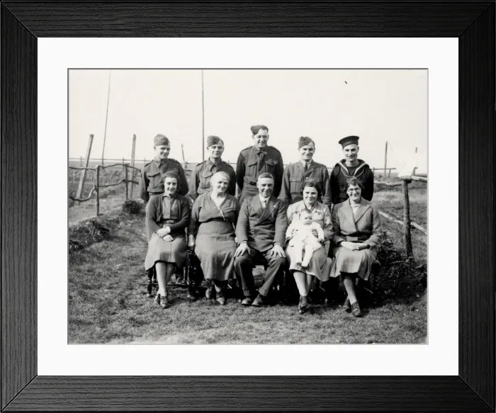 Framed Print : Family group with baby Framed Print : Family group with baby