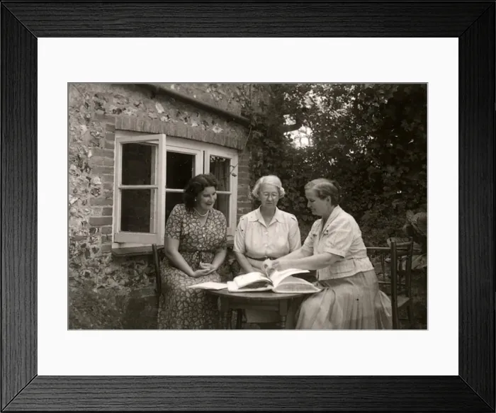 Framed Print : Three women from Sutton Womens Institute Framed Print : Three women from Sutton Womens Institute