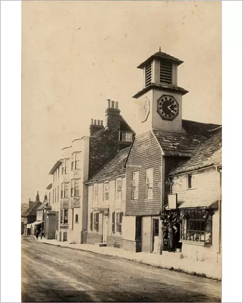 A street in Steyning, 27 July 1889