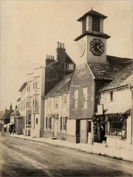 A street in Steyning, 27 July 1889