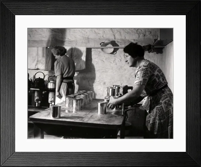 Framed Print : Fittleworth Womens Institute canning tomatoes Framed Print : Fittleworth Womens Institute canning tomatoes
