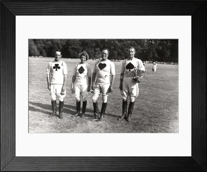 Framed Print : Triumphant Polo team at Cowdray Framed Print : Triumphant Polo team at Cowdray