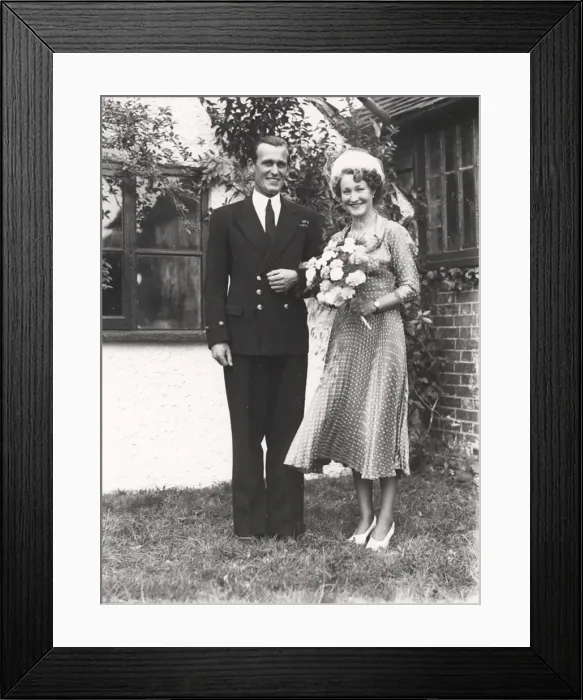 Framed Print : Wedding at Kirdford, Sussex. September 1949 Framed Print : Wedding at Kirdford, Sussex. September 1949