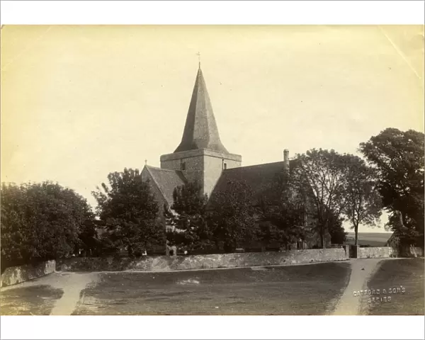 Alfriston Church exterior, 1894