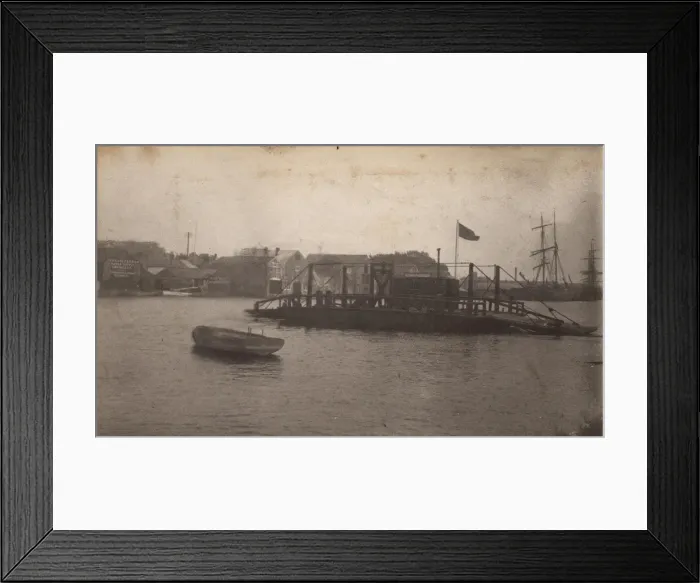 Framed Print : The Littlehampton Ferry, 1906 Framed Print : The Littlehampton Ferry, 1906
